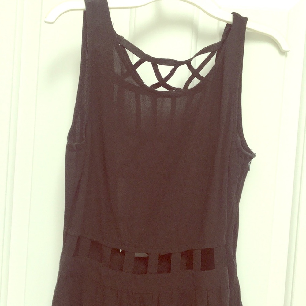 Black cutout dress